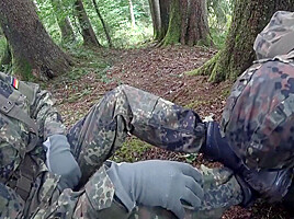 Two Soldiers On Duty