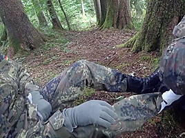 Two Soldiers On Duty