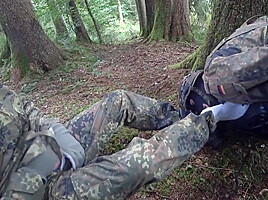 Two Soldiers On Duty