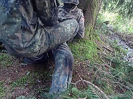Two Soldiers On Duty