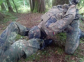 Two Soldiers On Duty