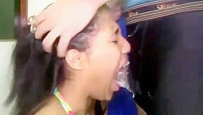 Two Thai girls fucked balls deep in their mouth
