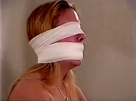 Two girls tied, gagged and hooded