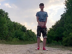 Undress In The Wild Masturbate And The Cumshot Is Massive / Huge Veiny Cock / Uncut / Big Loads
