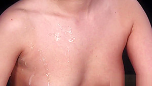 Unusual peach gets cumshot on her face swallowing all the jism