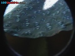 Upskirt of cutie in her period