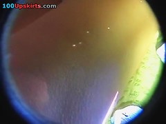 Upskirt of cutie in her period