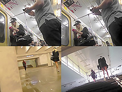 Upskirting video shows an amazing butt in sexy skirt