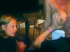 Very Hot Threesome Blowjob