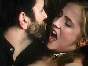 Vintage girl seduces man