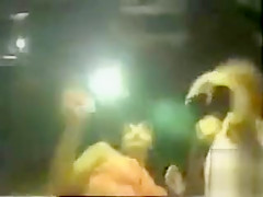 Vintage night club dancing with scantily clad girls