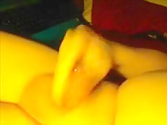 Wanking with condom scene 2
