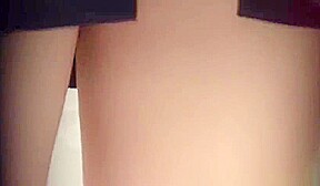 Watched asian rubs hairy pussy solo caught on