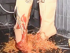 Wet and Messy Boots Scene 14