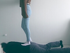 White Socks And Barefoot Trampling