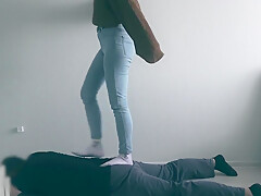 White Socks And Barefoot Trampling