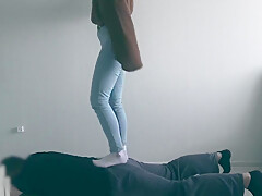 White Socks And Barefoot Trampling