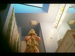 Wife getting out of shower