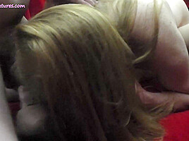Wild 19yo rock chick fucks hard in threesome