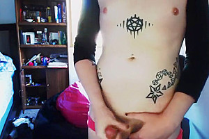 WreckMyShit - attractive shelady Jerks Her large shlong Til that babe Cums Twice!