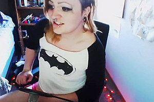 WreckMyShit - attractive shelady Jerks Her large shlong Til that babe Cums Twice!