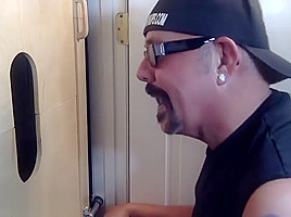 Young Black Executive At The Gloryhole