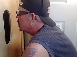 Young Black Executive At The Gloryhole