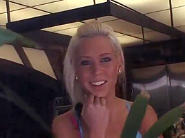 Young Blonde Slut Spreads Legs And Gets Her Pink Pussy Fingered And Fucked