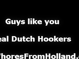 Young Dutch Hooker Slaps Amateur While Fucking
