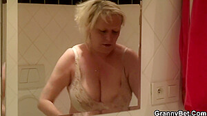 Young Guy Doggy-fucks Freckles 70 Yo Granny