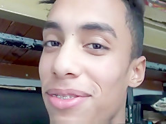 Young Latin teen 18+ sucking and fucked pov reality-LECHELATINO COM