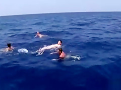 Young Nudists Enjoy Yachting
