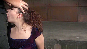 Young Sub Facefucked While Pussy Toyed