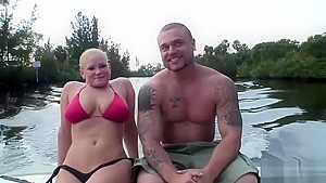 Young babe has fun with a fat dick