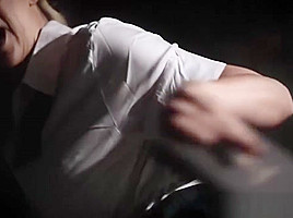 Young girl gets savagely fucked bareback by an older dude