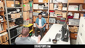 YoungPerps - Muscle guard takes a shoplifter’s virginity