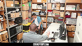 YoungPerps - Muscle guard takes a shoplifter’s virginity