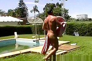 anal Wrecking outdoors With concupiscent Latin tranny