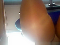 at work secretly upskirts woman
