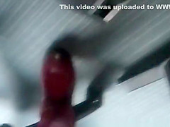 at work secretly upskirts woman