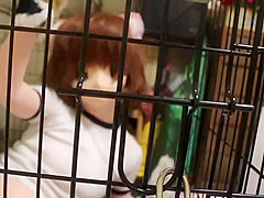 cocoasoft japanese bondage breathplay kigurumi bondage wsm_mikeneko_cage