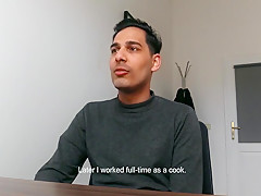 cole diamond gay porn -Chubby Nerd Cums While Licking Masters Feet