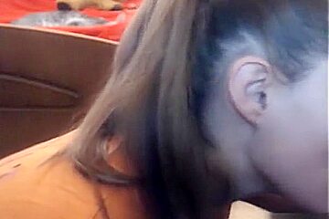 dog on human porn -Hot sexy babe blowjob deep throat a big dick