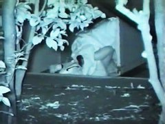 films lovebirds having sex at night outside in clothing