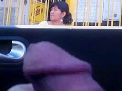 flashing in the car 9