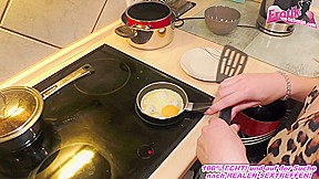 german skinny teen 18+ next door fuck in kitchen and eat cum