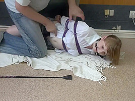 girl hogtied