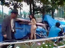 girl naked in public