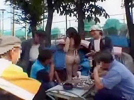 girl naked in public