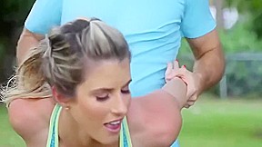 gorgeous cory chase is fucked after workout